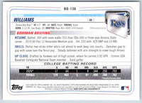 2020 Bowman Alika Williams #BD-136
