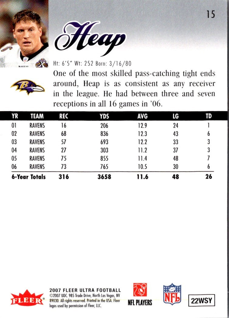 2007 Ultra Todd Heap