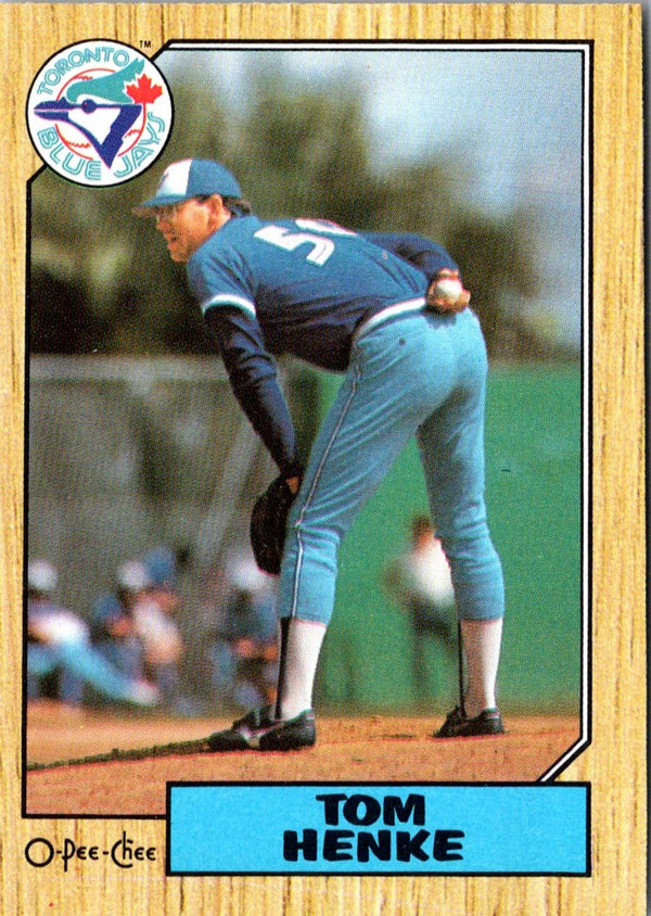 1987 O-Pee-Chee Tom Henke #277