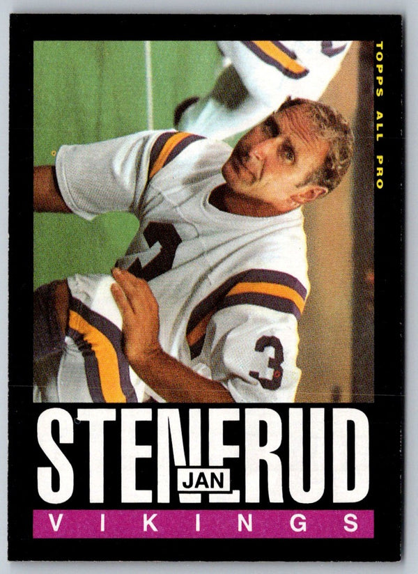 1985 Topps Jan Stenerud #98