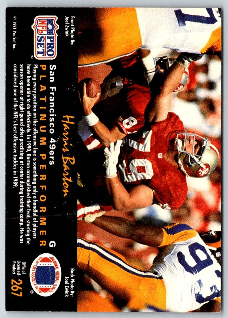 1991 Pro Set Platinum Harris Barton
