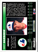 1992 Pinnacle Bret Barberie #93