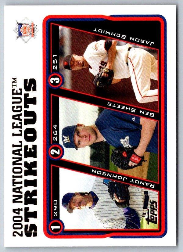 2003 Topps Randy Johnson/Curt Schilling/Kerry Wood #348