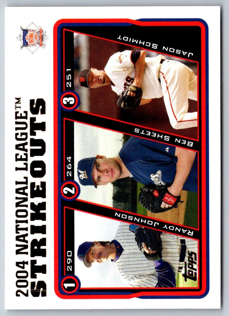 2003 Topps Randy Johnson/Curt Schilling/Kerry Wood