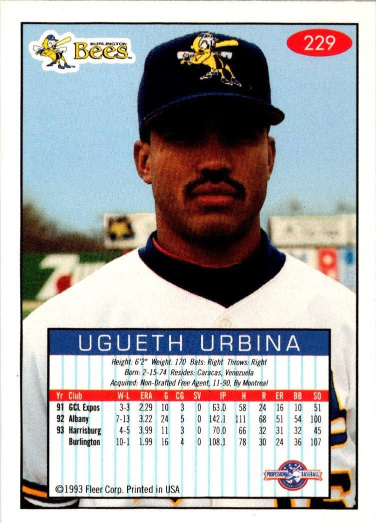 1993 Fleer Excel Ugueth Urbina