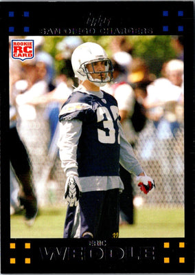 2007 Topps Eric Weddle #389 Rookie