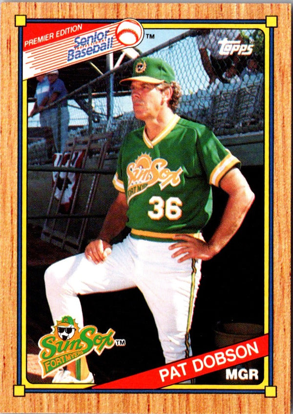 1989 Topps Senior League Pat Dobson #96