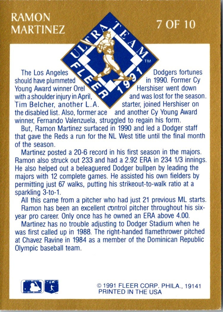1991 Ultra Team Ramon Martinez