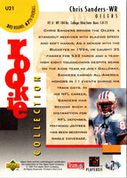 1995 Collector's Choice Update Chris Sanders #U21 Rookie