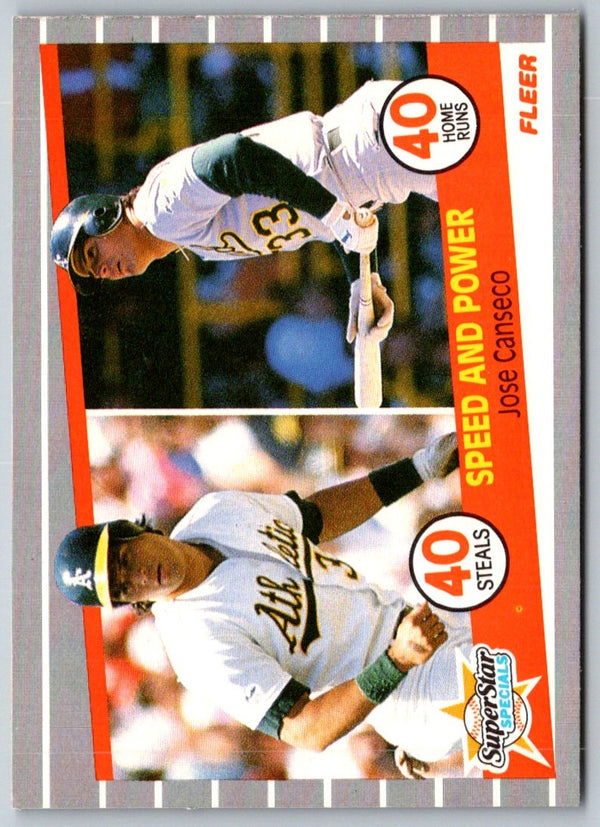 1989 Fleer Jose Canseco #628