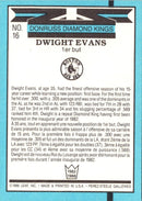 1988 Donruss Super Diamond Kings Dwight Evans