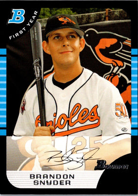 2005 Bowman Chrome Draft Picks & Prospects Brandon Snyder #BDP94 Rookie