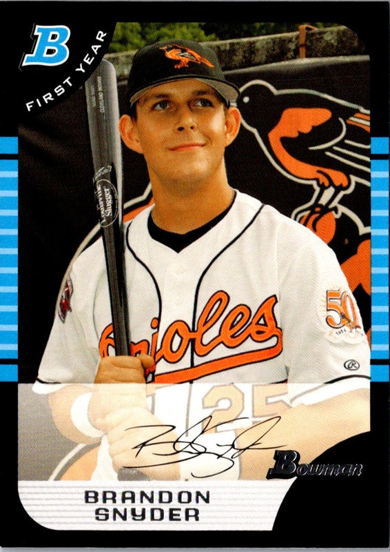 2005 Bowman Chrome Draft Picks & Prospects Brandon Snyder #BDP94 Rookie