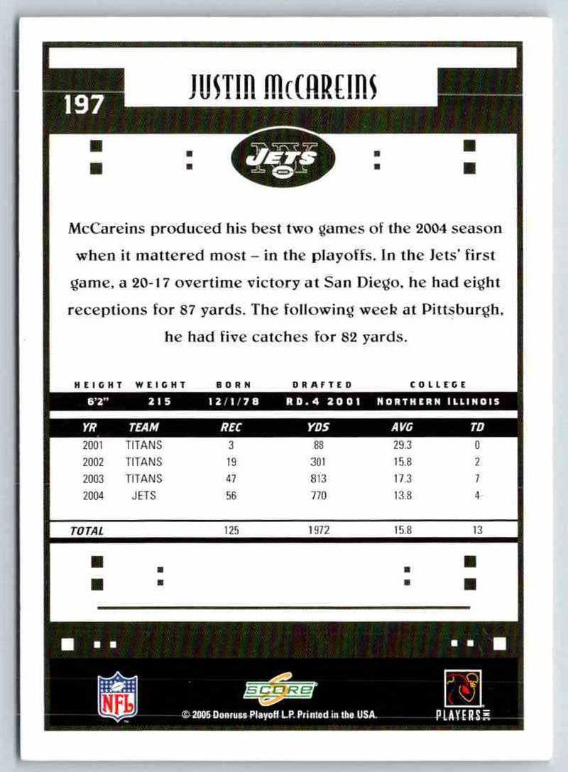 1995 Score Justin McCareins