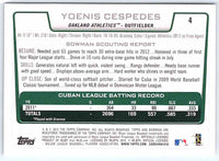 2012 Bowman Yoenis Cespedes #4