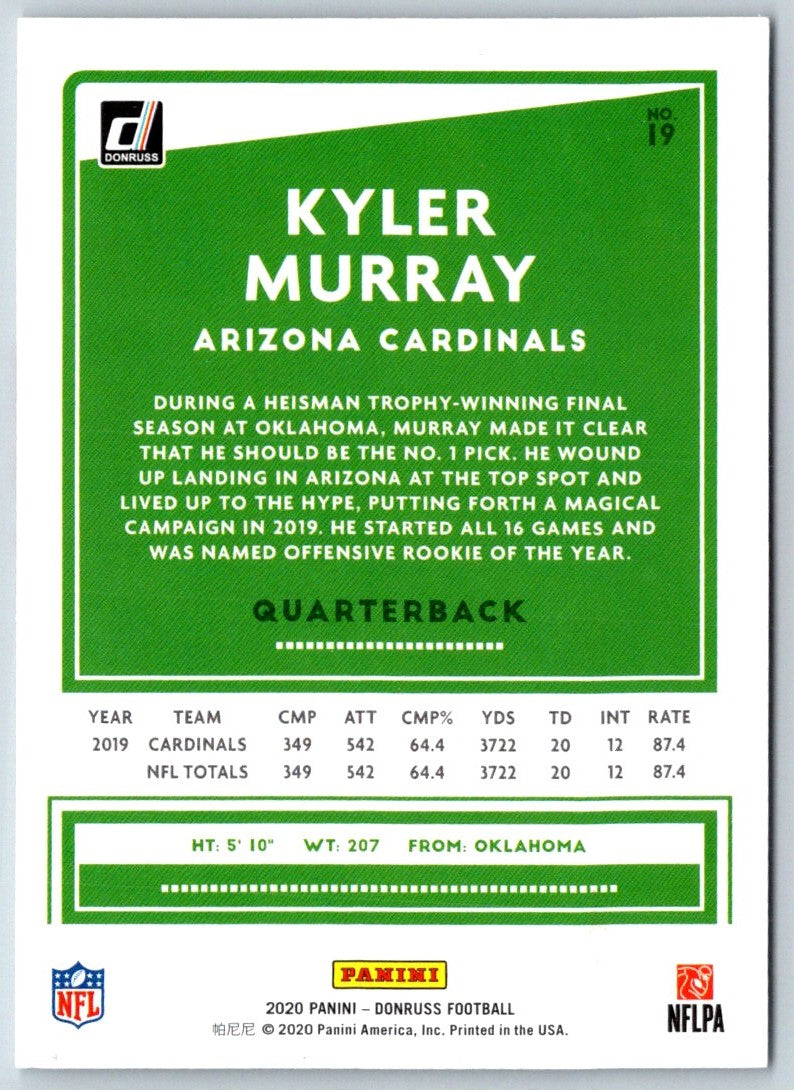 2020 Donruss Kyler Murray