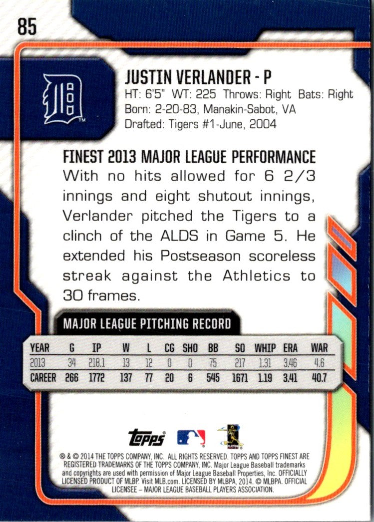 2012 Finest Justin Verlander