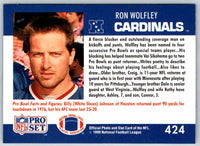 1990 Proset Ron Wolfley #424