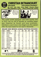 2016 Topps Heritage Christian Bethancourt #221