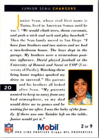 1992 Pro Line Profiles Junior Seau #137