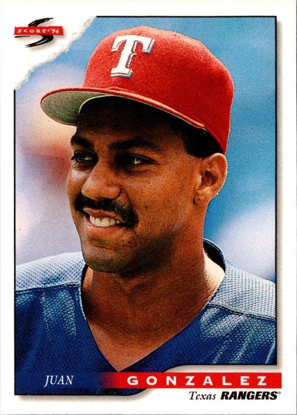 1996 Score Juan Gonzalez #348