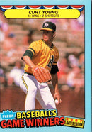 1987 Fleer Game Winners Curt Young