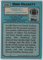 1988 Topps Dino Hackett #370 Rookie