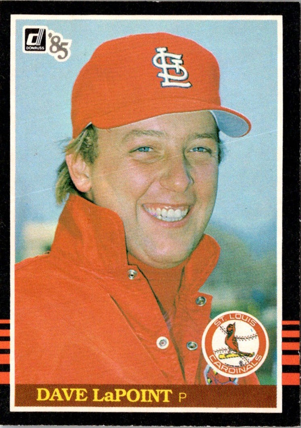 1985 Donruss Dave LaPoint #138