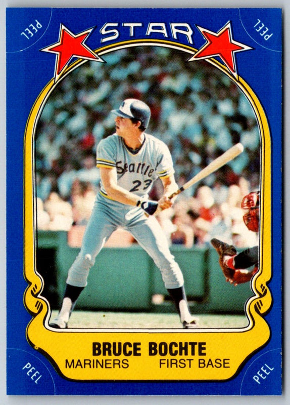 1981 Fleer Star Stickers Bruce Bochte #8