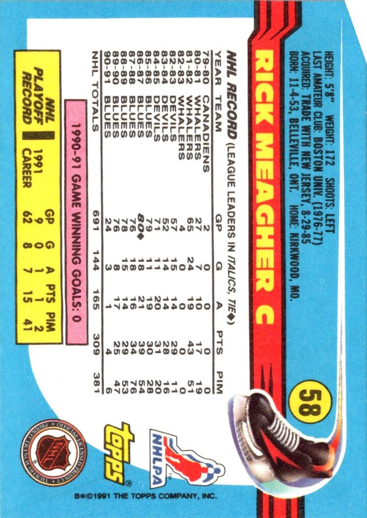 1991 Topps Rick Meagher