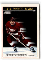 1991 Score American Sergei Fedorov #352