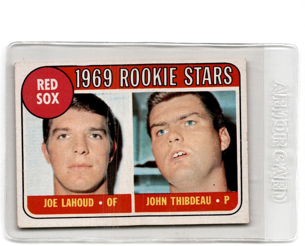 1969 Topps Red Sox Rookies - Joe Lahoud/John Thibdeau #189 EX