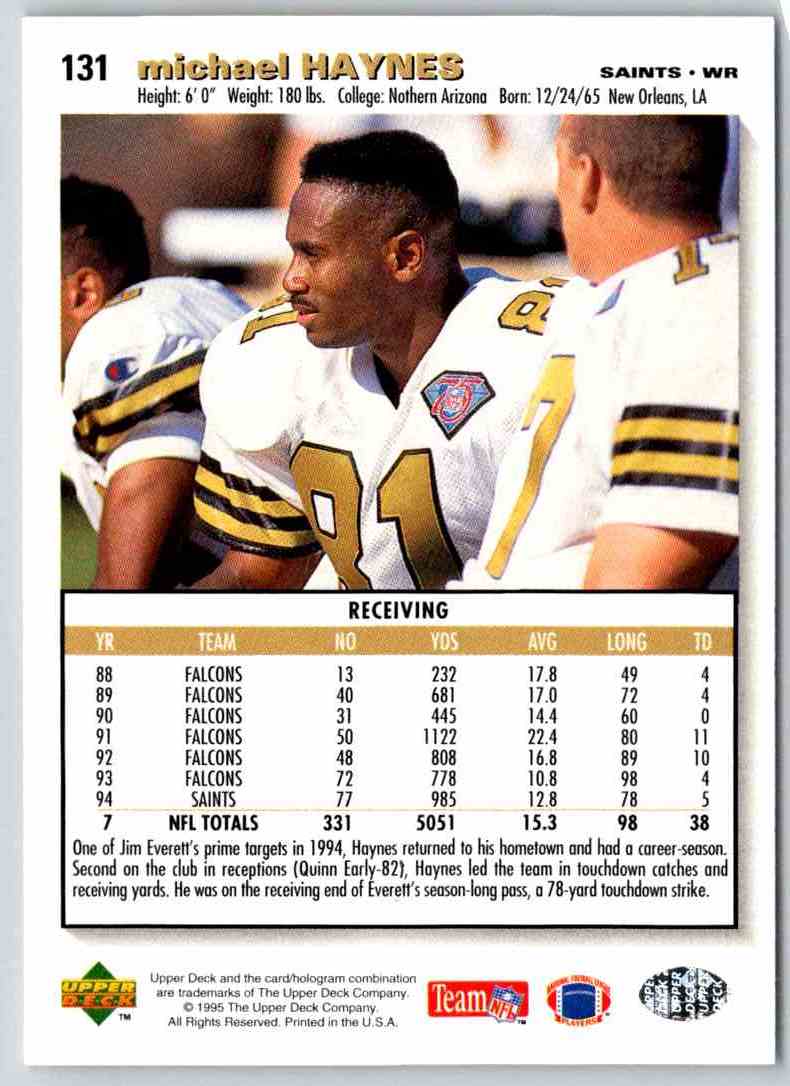 1995 Upper Deck Michael Haynes