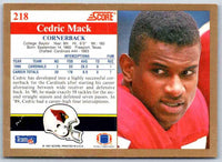 1991 Score Cedric Mack #218