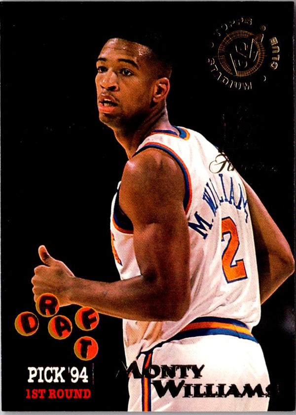 1994 Stadium Club Super Teams NBA Finals Monty Williams #325