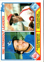 1983 Topps 1982 Strikeout Leaders - Floyd Bannister/Steve Carlton #706