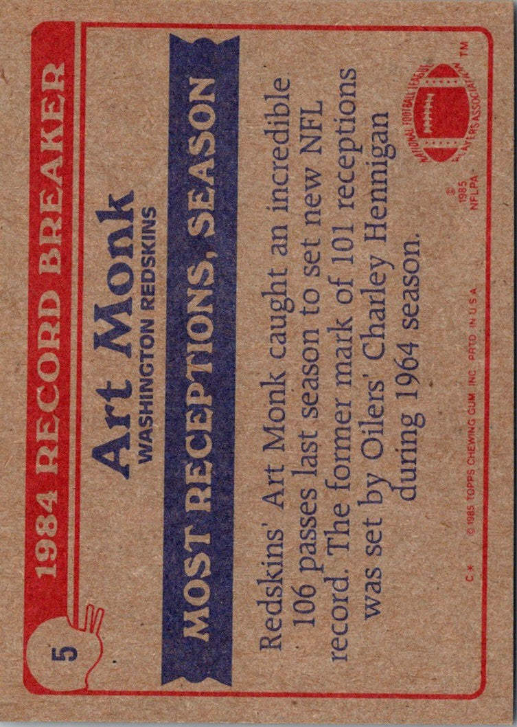 1985 Topps Art Monk