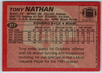 1983 Topps Tony Nathan #317