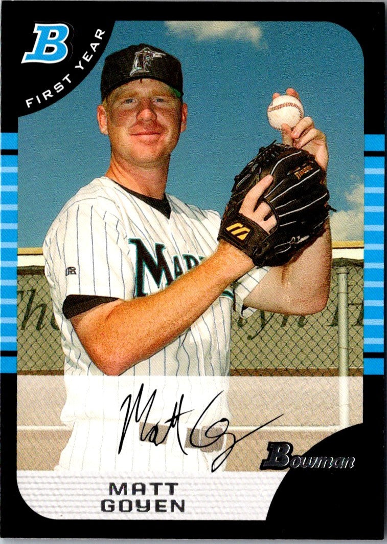 2005 Bowman Chrome Draft Picks & Prospects Matt Goyen