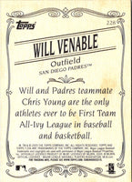 2009 Topps 206 Will Venable #228 Rookie