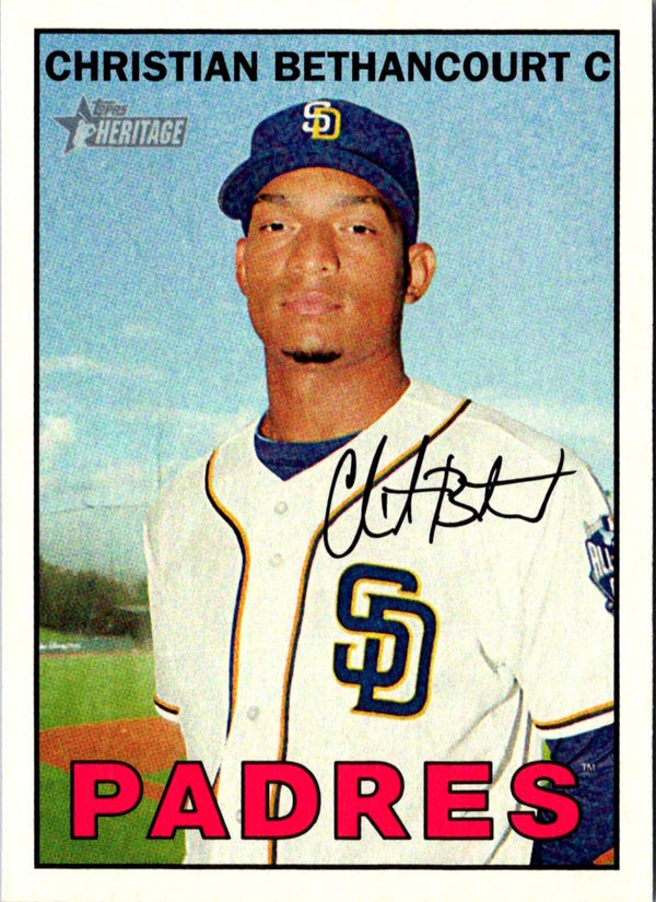 2016 Topps Heritage Christian Bethancourt #221