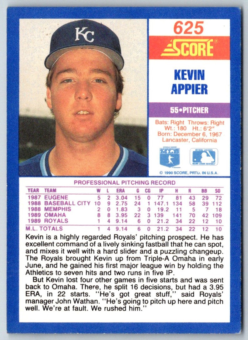 1990 Score Kevin Appier