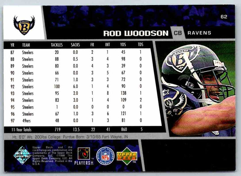 1998 Upper Deck Rod Woodson