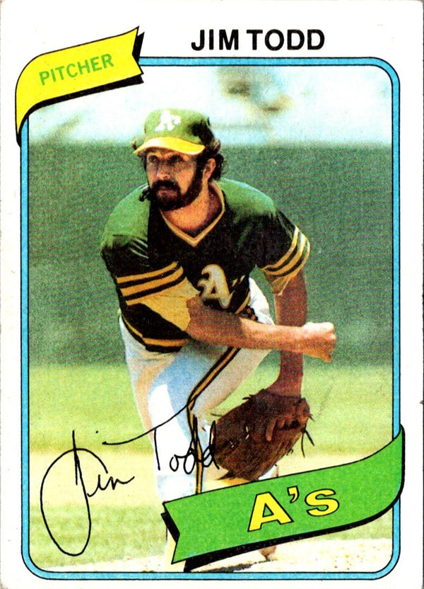 1980 Topps Jim Todd #629