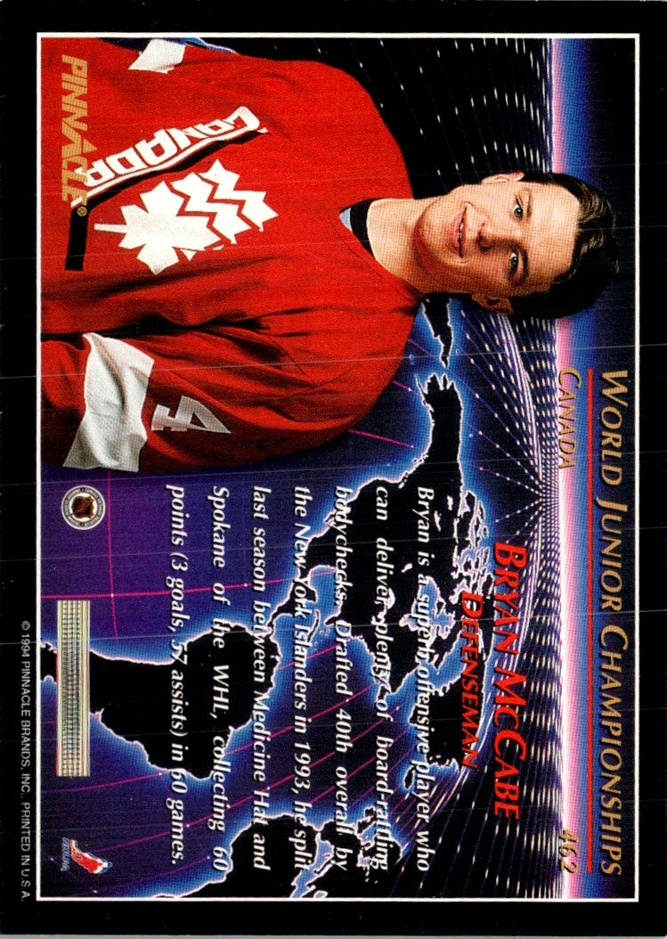 1993 Pinnacle Canadian Bryan McCabe