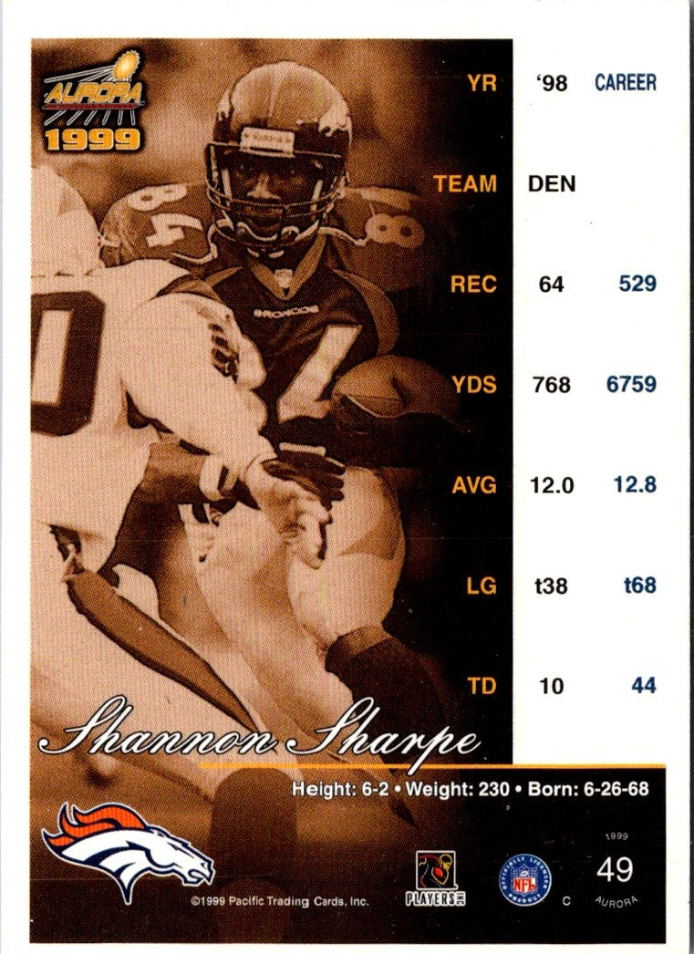 1999 Pacific Aurora Shannon Sharpe