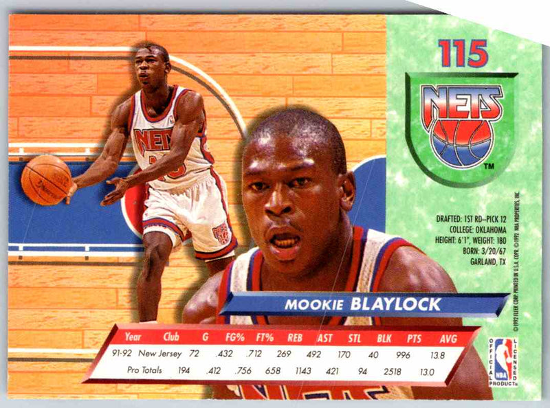 1992 Fleer Ultra Mookie Blaylock