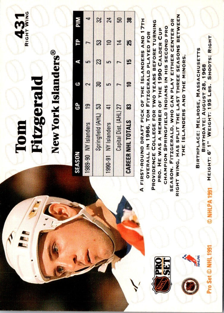 1991 Pro Set Tom Fitzgerald