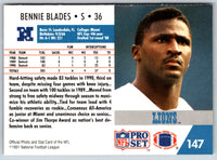 1991 Pro Set Bennie Blades #147