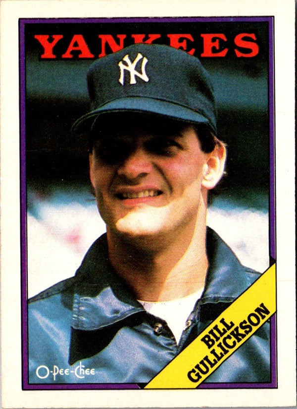 1988 O-Pee-Chee Bill Gullickson #329